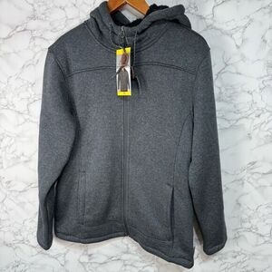 Rugged Elements Men’s Hoodie Sweatshirt sz S Heavyweight Fleece Lined NEW
